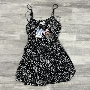 NWT Diane Von Furstenberg x Target Strappy Sea‎ Spots Black Mini Dress Size XL